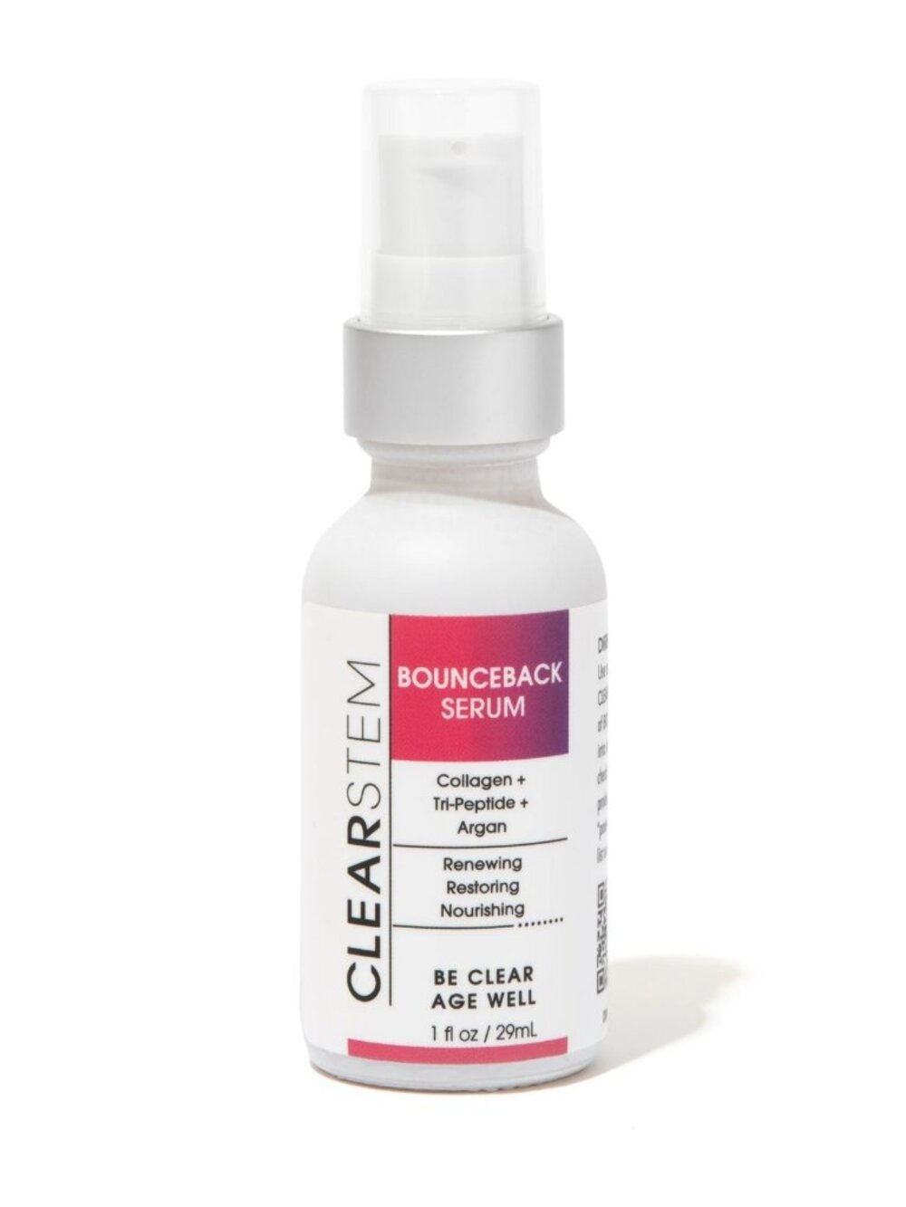 CLEARSTEM Bounceback Peptide Powerhouse Serum Fine Lines Acne Safe New